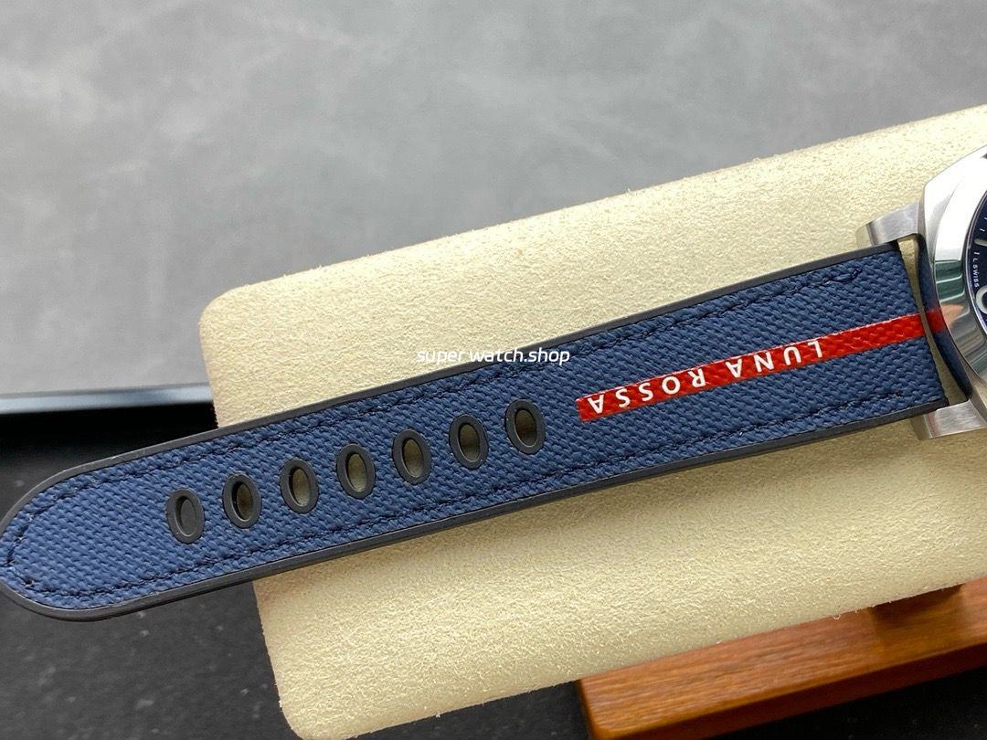 VS Factory Panerai Luminor Luna Rossa Pam01404 40mm Steel Rubber Strap Blue Dial - Image 9