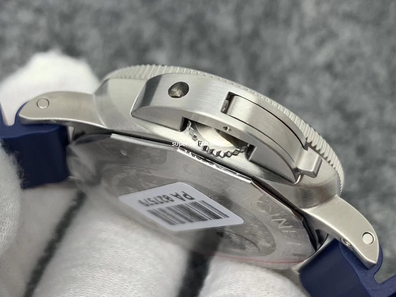 VS Factory Panerai Luminor Submersible PAM00959 42mm Steel Blue Rubber Strap Grey Dial - Image 7
