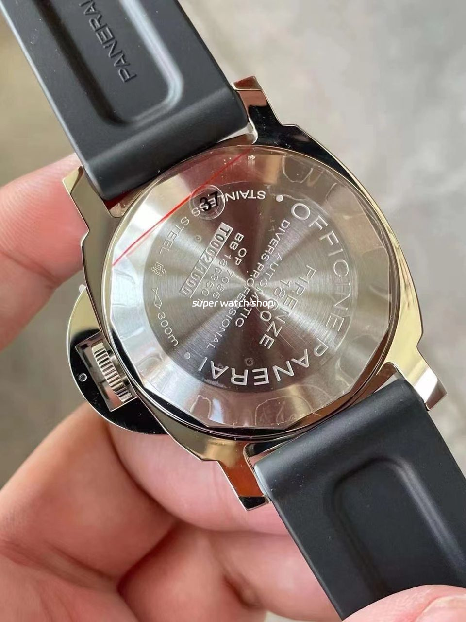 VS Factory Panerai Luminor Submersible PAM01024 44mm Steel Rubber Strap Black Dial - Image 6