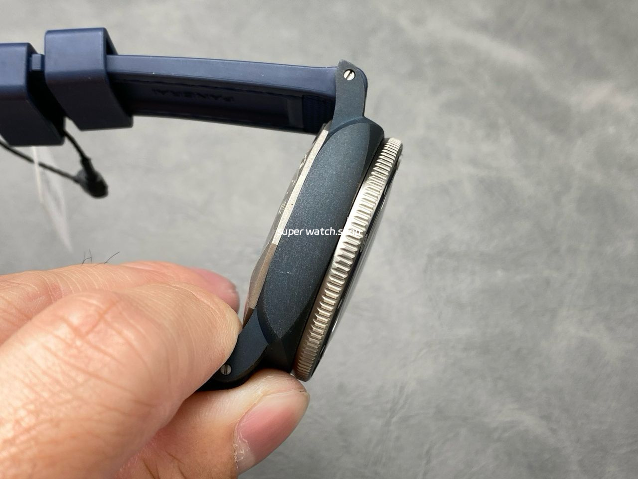 VS Factory Panerai Submersible PAM 01466 44mm Ceramic Rubber Strap Blue Dial - Image 5