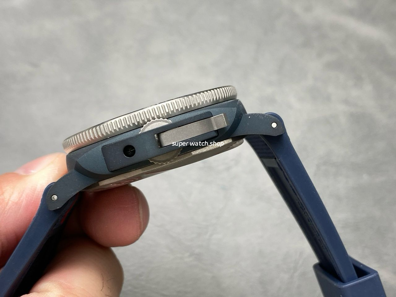 VS Factory Panerai Submersible PAM 01466 44mm Ceramic Rubber Strap Blue Dial - Image 6