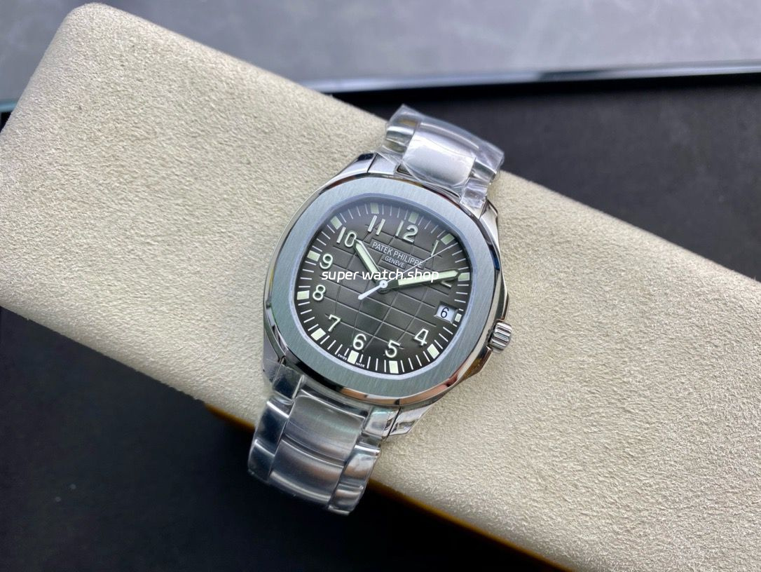 ZF Factory Patek Philippe Aquanaut 5165A 40mm Full Steel Arabic Numerals Black Dial - Image 5
