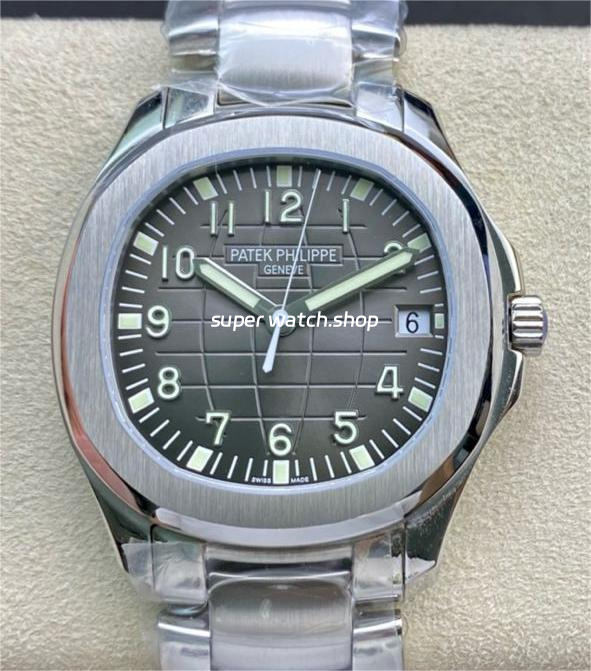 ZF Factory Patek Philippe Aquanaut 5165A 40mm Full Steel Arabic Numerals Black Dial