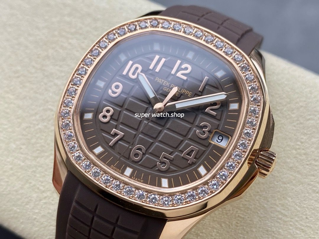 GR Factory Patek Philippe Aquanaut 5268/200R-010 38.8mm Rose Gold Brown Rubber Strap Brown Dial - Image 3