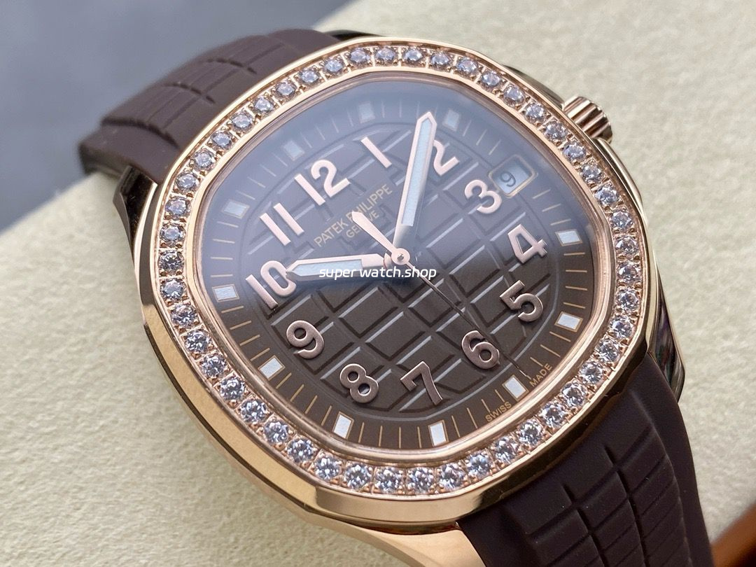 GR Factory Patek Philippe Aquanaut 5268/200R-010 38.8mm Rose Gold Brown Rubber Strap Brown Dial - Image 2