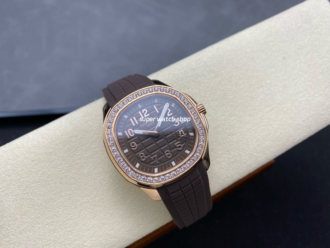 GR Factory Patek Philippe Aquanaut 5268/200R-010 38.8mm Rose Gold Brown Rubber Strap Brown Dial - Image 4