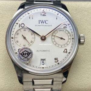 APS Factory IWC Portuguese IW500704 42mm Full Steel Silver Dial