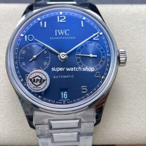 APS Factory IWC Portuguese IW501704 42mm Full Steel Blue Dial