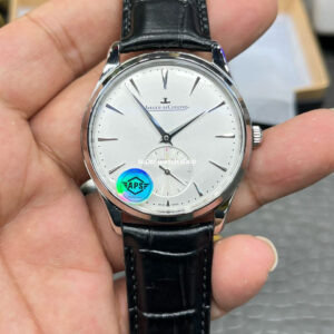 APS Factory Jaeger-LeCoultre Master Ultra Thin Q1218420 39mm Steel Leather Strap Silver Dial