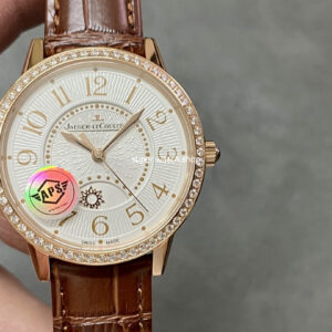APS Factory Jaeger-LeCoultre Rendez-Vous Q3442440 Rose Gold Diamond Bezel Silver Dial