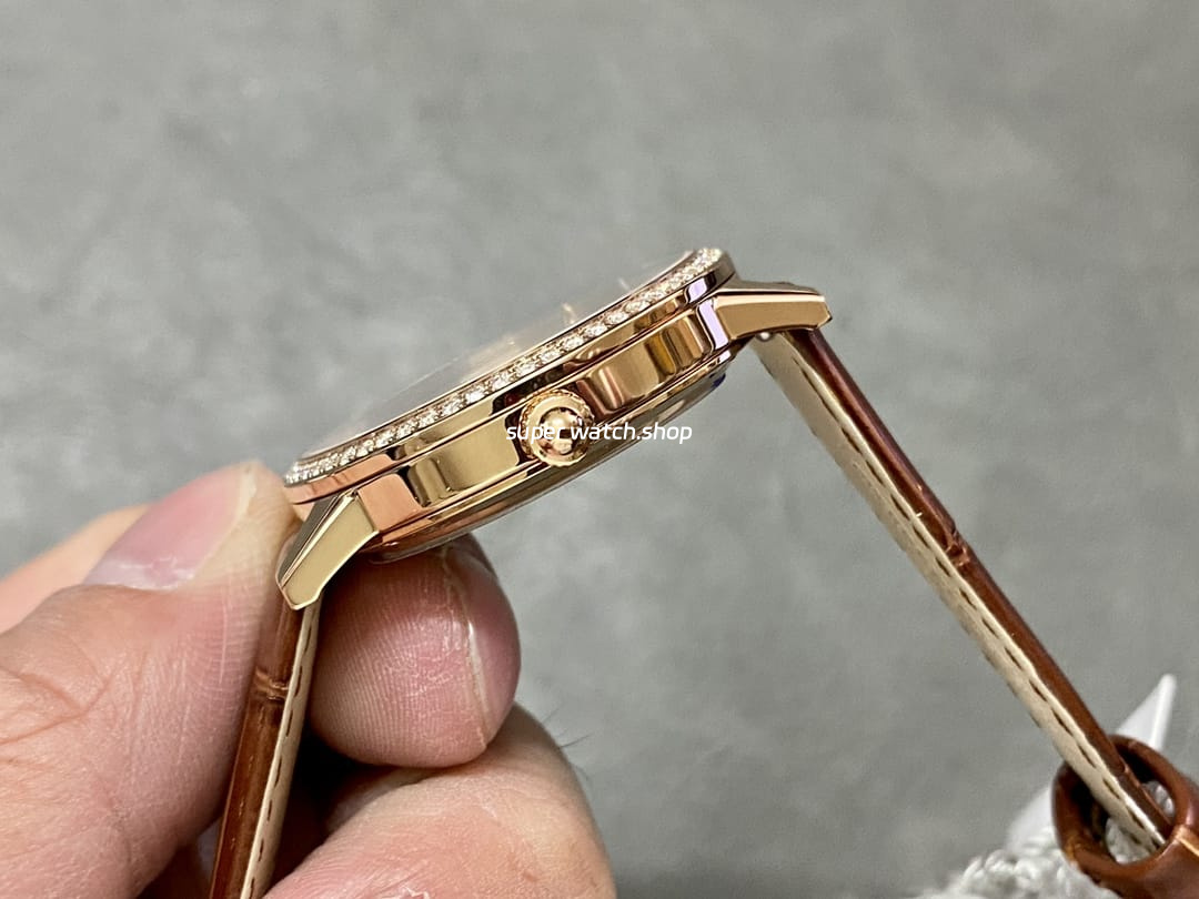 APS Factory Jaeger-LeCoultre Rendez-Vous Q3442440 Rose Gold Diamond Bezel Silver Dial - Image 6