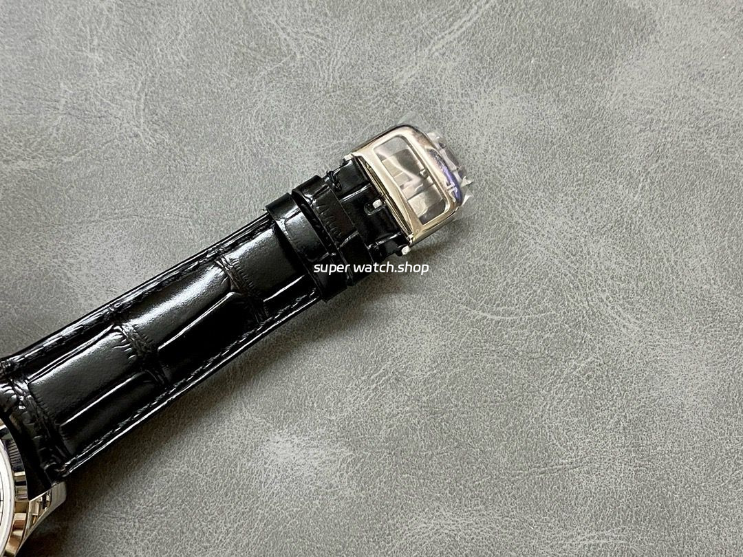 AX Factory Jaeger-LeCoultre Master Ultra Thin Tourbillion JLQ1323420 42mm Steel Leather Strap Silver Dial - Image 8