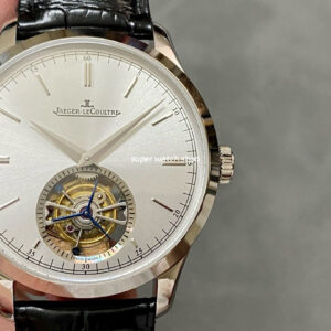 AX Factory Jaeger-LeCoultre Master Ultra Thin Tourbillion JLQ1323420 42mm Steel Leather Strap Silver Dial