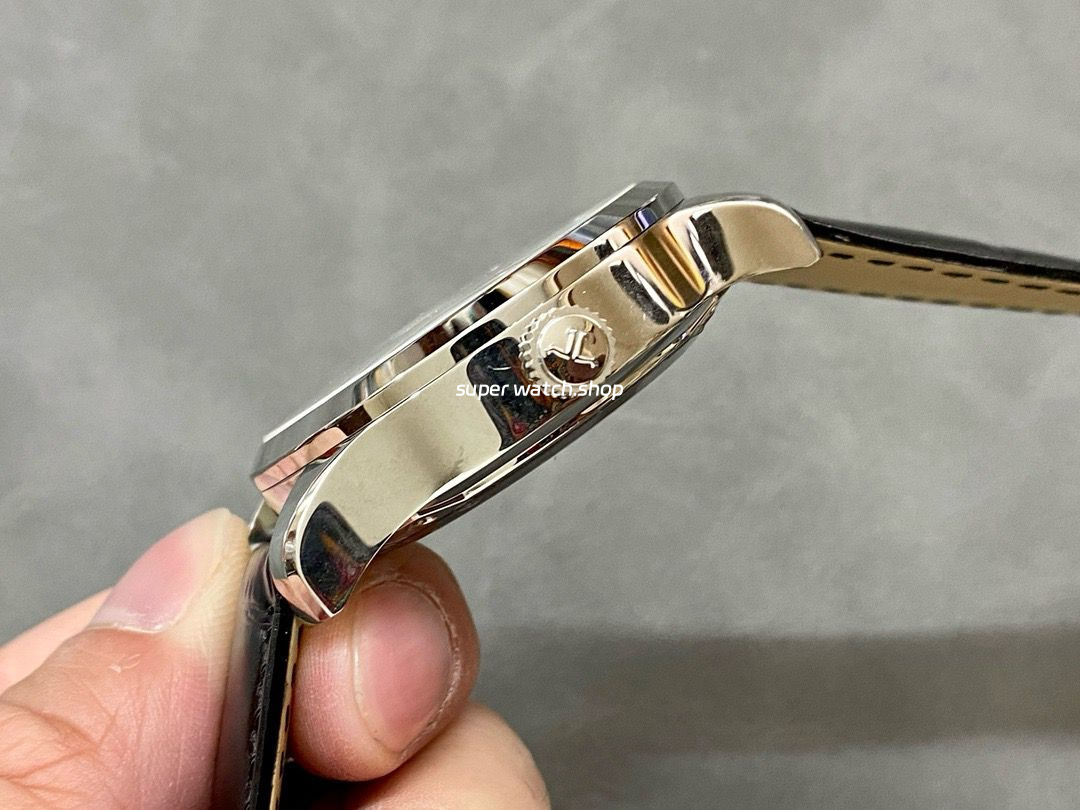 AX Factory Jaeger-LeCoultre Master Ultra Thin Tourbillion JLQ1323420 42mm Steel Leather Strap Silver Dial - Image 6