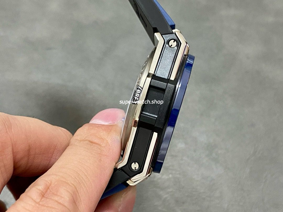 BBF Factory Hublot Big Bang Unico 42mm 441.NL.5171.RX Titanium Blue Ceramics Blue Rubber Strap Blue Skeletonized - Image 5