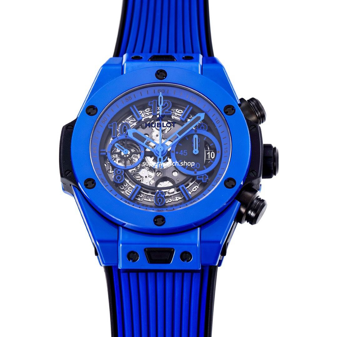 BBF Factory Hublot Big Bang Unico 45mm 411.ES.5119.RX Blue Ceramics Blue Rubber Strap Blue Skeletonized - Image 3