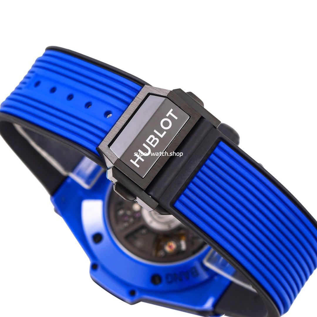 BBF Factory Hublot Big Bang Unico 45mm 411.ES.5119.RX Blue Ceramics Blue Rubber Strap Blue Skeletonized - Image 7