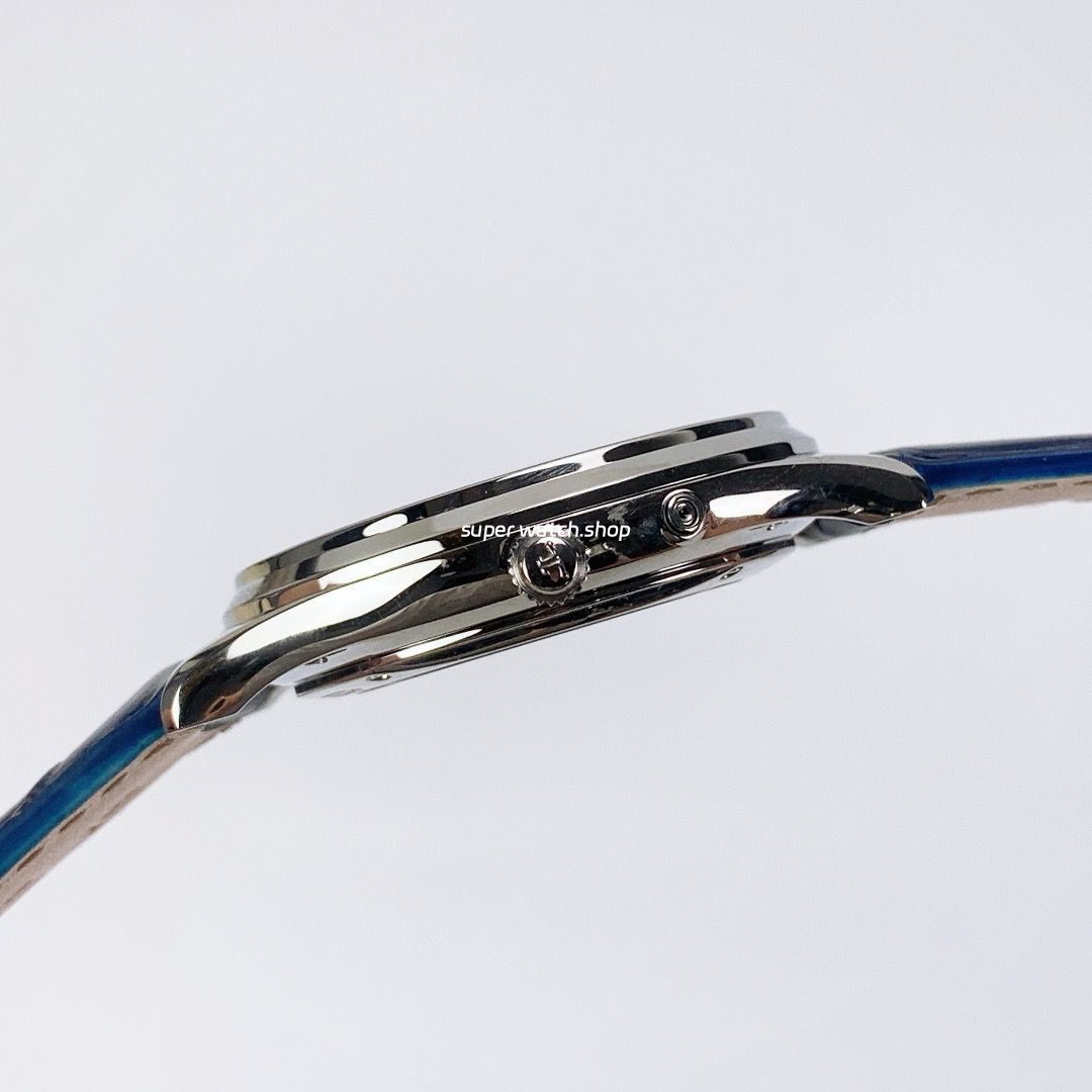 GF Factory Jaeger-LeCoultre Master Ultra Thin Réserve de Marche Q1378480 39mm Steel Leather Strap Blue Dial - Image 6