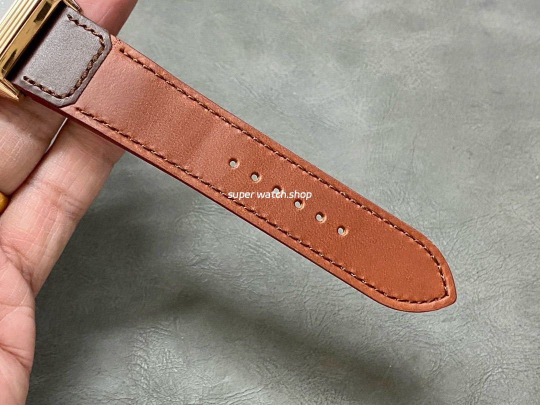 MG Factory Jaeger-LeCoultre Reverso Double-Sided Dual Time Zone Q396245J 29mm Rose Gold Leather Strap Grey Dial - Image 8