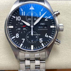 TW Factory IWC Pilot Chronograph IW377710 43mm Arabic Numerals Black Dial