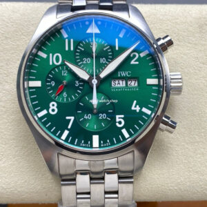 TW Factory IWC Pilot Chronograph IW377726 43mm Arabic Numerals Green Dial