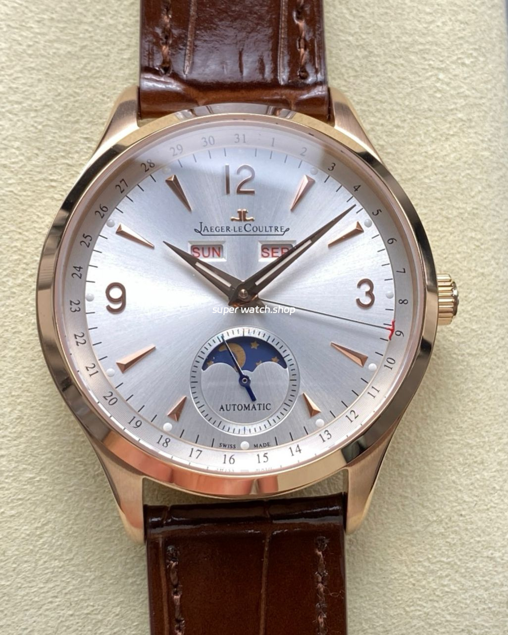 TW Factory Jaeger-LeCoultre Master Calendar Q1552520 39mm Rose Gold Silver Dial