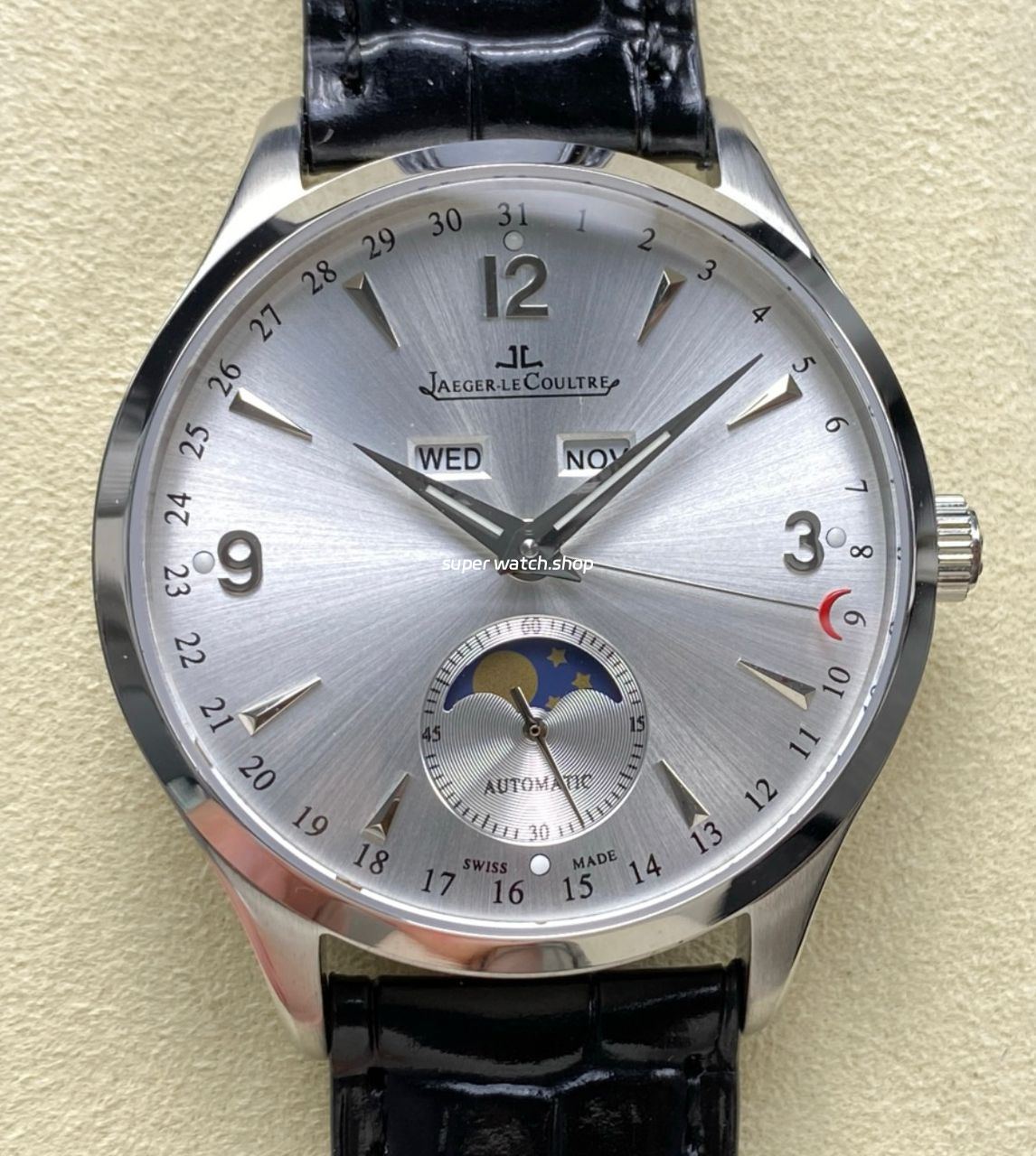 TW Factory Jaeger-LeCoultre Master Calendar Q4148480 39mm Steel Leather Strap White Dial