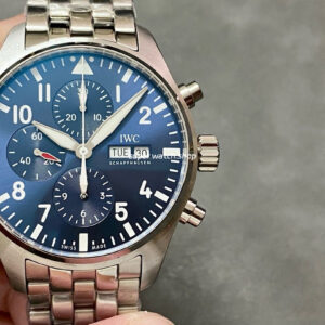 ZF Factory IWC Pilot Chronograph IW378004 43mm Full Steel Blue Arabic Numerals Dial