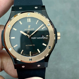 HB Factory Hublot Classic Fusion 542.CO.1181.RX 42mm Ceramic Rubber Strap Black Dial