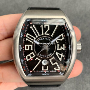 ABF Factory Franck Muller Vanguard V45 44mm Steel Rubber Strap Black Dial