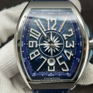 ABF Factory Franck Muller Vanguard V45 44mm Steel Rubber Strap Blue Dial