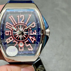 ABF Factory Franck Muller Vanguard V45 44mm Steel Rubber Strap Blue Dial