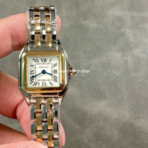 AF Factory Cartier Panthère W2PN0006 22mm Half Gold Roman Numerals Silver Dial