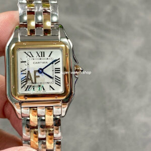 AF Factory Cartier Panthère W2PN0007 27mm Half Gold Roman Numerals Silver Dial