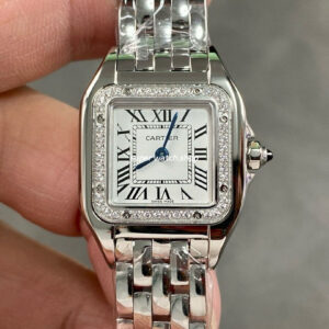 AF Factory Cartier Panthère W4PN0007 30mm Full Steel White Dial