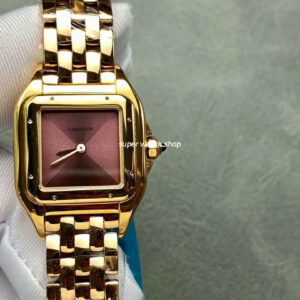 AF Factory Cartier Panthère WJPN0035 22mm Full Rose Gold Red Dial