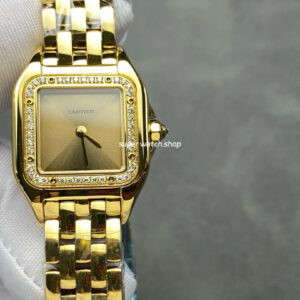 AF Factory Cartier Panthère WJPN0057 22mm Diamond Bezel Full Yellow Gold Gold Dial