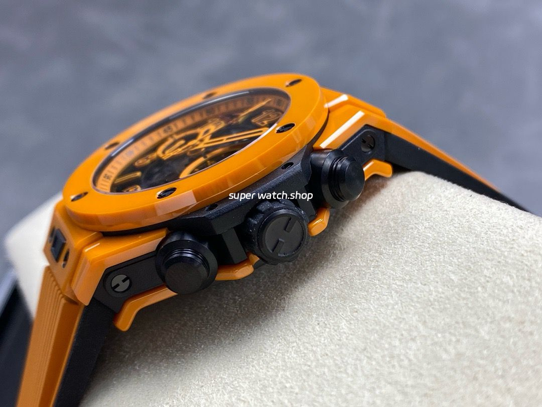 BBF Factory Hublot Big Bang Unico 441.CU.5910.RX 42mm Orange Ceramic Orange Rubber Strap Skeletonized Dial - Image 6