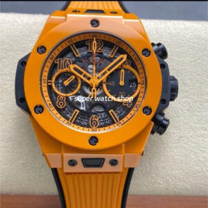 BBF Factory Hublot Big Bang Unico 441.CU.5910.RX 42mm Orange Ceramic Orange Rubber Strap Skeletonized Dial