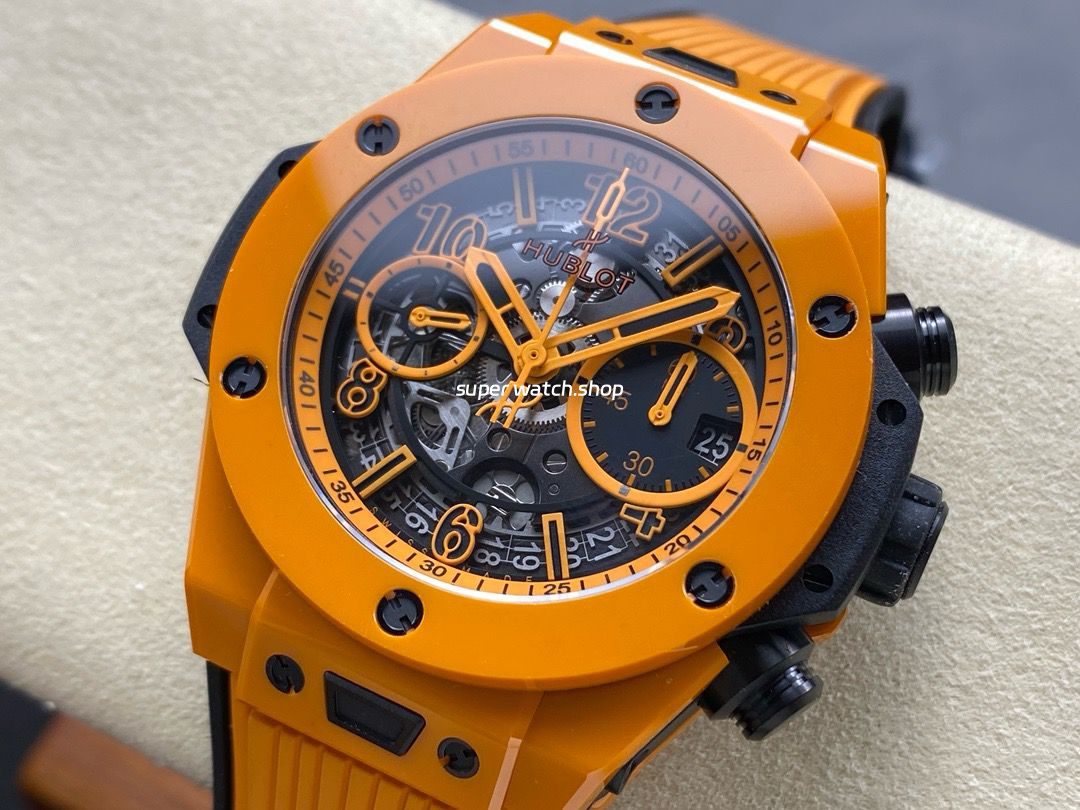 BBF Factory Hublot Big Bang Unico 441.CU.5910.RX 42mm Orange Ceramic Orange Rubber Strap Skeletonized Dial - Image 3