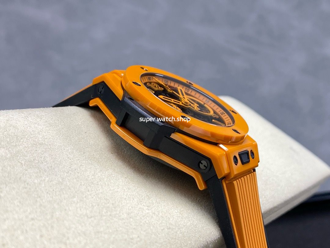 BBF Factory Hublot Big Bang Unico 441.CU.5910.RX 42mm Orange Ceramic Orange Rubber Strap Skeletonized Dial - Image 5