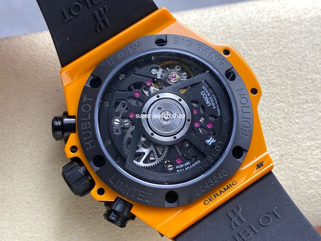 BBF Factory Hublot Big Bang Unico 441.CU.5910.RX 42mm Orange Ceramic Orange Rubber Strap Skeletonized Dial - Image 7