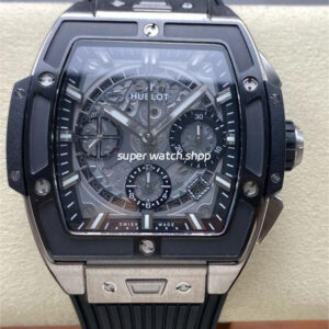 BBF Factory Hublot Spirit of Big Bang 642.NM.0170.RX 42mm Black Ceramic Titanium Black Rubber Strap Skeletonized Black Dial