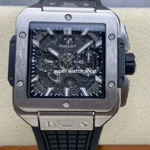 BBF Factory Hublot Square Bang 821.NX.0170.RX 42mm Titanium Rubber Strap Skeletonized Dial