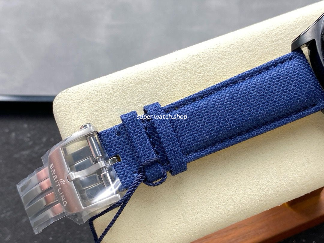 BLS Factory Breitling Avenger SB01474A1C1X1 44mm Steel Dark Blue Calf Skin Strap Dark Blue Dial - Image 8