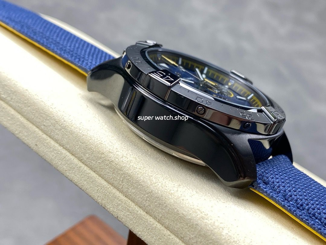 BLS Factory Breitling Avenger SB01474A1C1X1 44mm Steel Dark Blue Calf Skin Strap Dark Blue Dial - Image 5