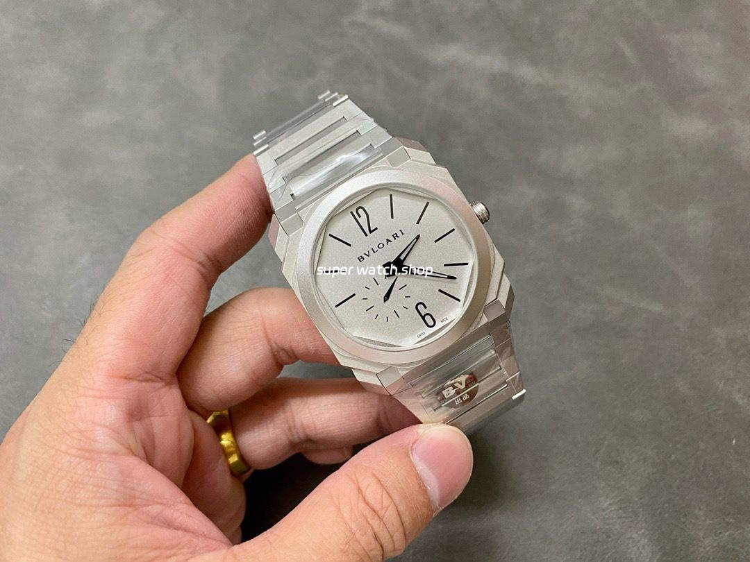 BV Factory Bvlgari Octo Finissimo 103011 40mm Full Silver Steel Silver Dial - Image 4