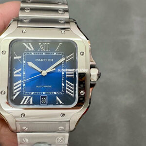 BV Factory Cartier Santos WSSA0013 39.8mm Full Steel Blue Dial