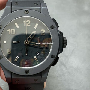 HB Factory Hublot Big Bang 301.AM.130.RX.YCM07 44mm Ceramic Rubber Strap Black Dial