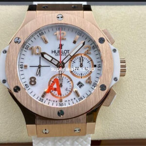 HB Factory Hublot Big Bang 301.PE.2180.RW 44mm Rose Gold Rubber Strap White Dial